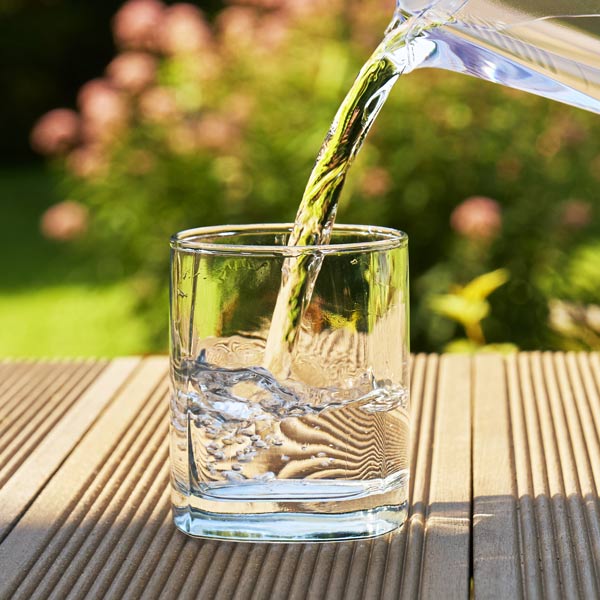 Crystal Clear glass of wtaer